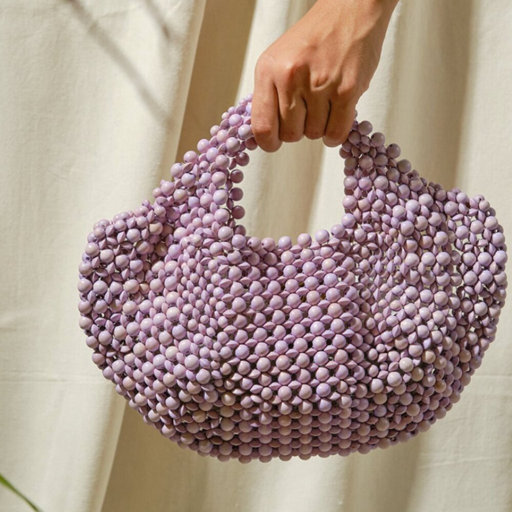 ARANÁZ Aranáz - Lagrima Medium Handbag - Lilac - NWY